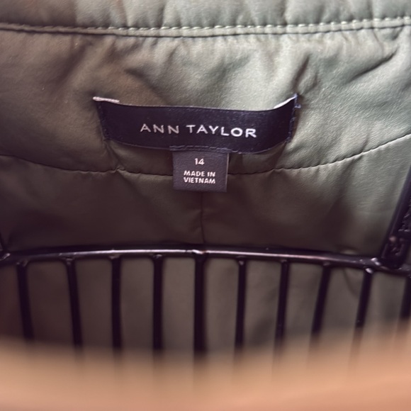 Ann Taylor Army Green Quilted Jacket - Picture 3 of 10